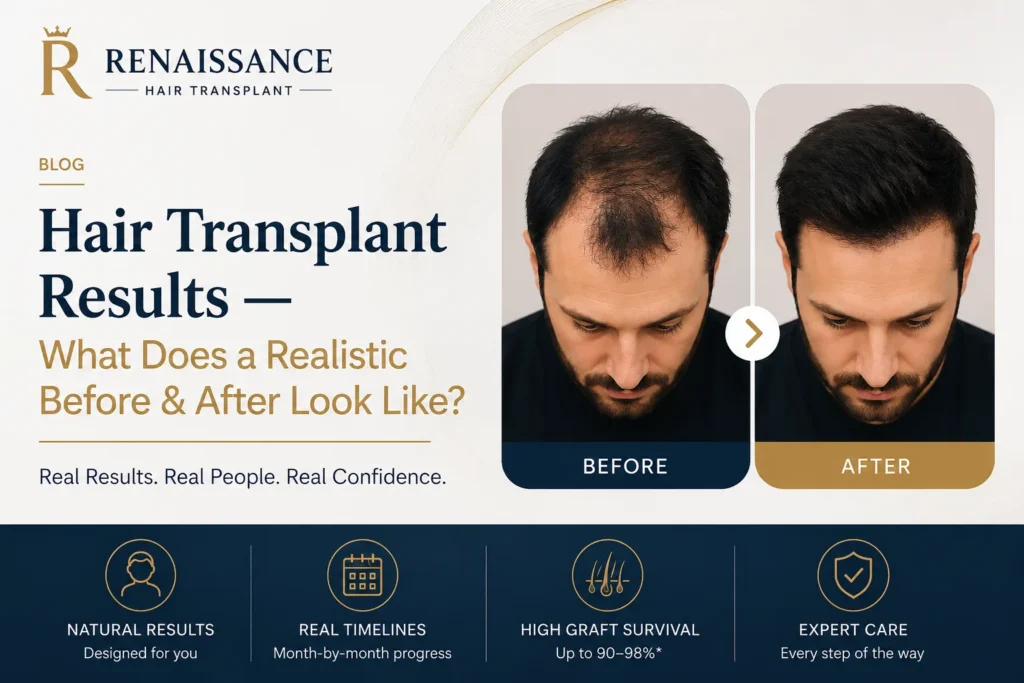 hair transplant results before and after Renaissance Clinic India Delhi