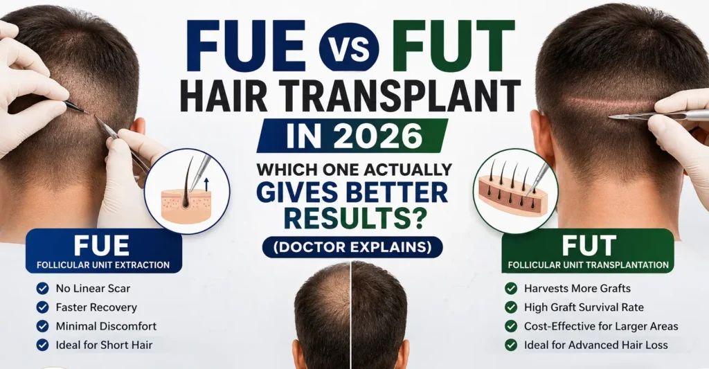 FUE vs FUT Hair Transplant in 2026 — Which One Actually Gives Better Results?