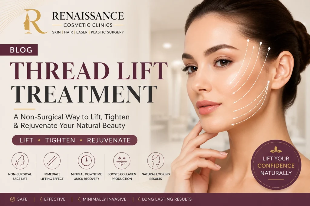 thread lift treatment in delhi — the non surgical facelift that turns back time (2026 guide) renaissance clinic india