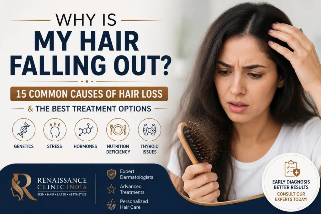 'why is my hair falling out causes treatment Renaissance Clinic India Delhi