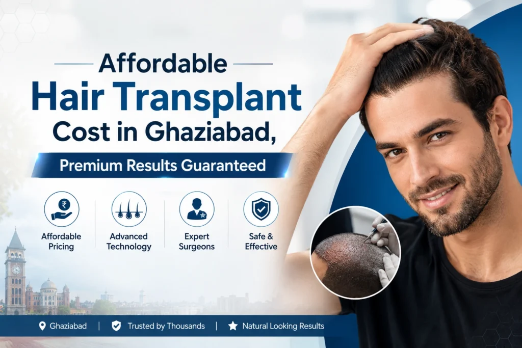 Affordable hair transplant cost in Ghaziabad with premium results at Renaissance Clinic India