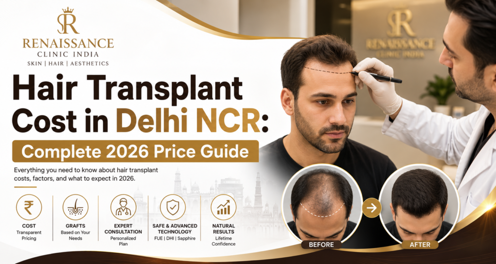 Hair transplant cost in Delhi NCR guide by Renaissance Clinic India